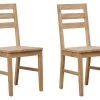 Lot De 2 Chaises De Salle à Manger Cuisine Design Classique Bois D'acacia Massif CDS020274 -Magasin de meubles de restaurant chaise 22744249