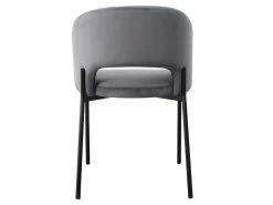 Chaise En Tissu Velours 51 X 57 X 77 Cm - Gris -Magasin de meubles de restaurant chaise 22800059