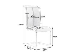 Lot De 4 Chaises De Salle à Manger - En Similicuir - Noir 11 Lot De 4 Chaises De Salle à Manger - En Similicuir - Noir -Magasin de meubles de restaurant chaise 22801493