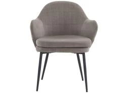 Lot De 4 Chaises - Coutures En Tissu Et Cuir PU - Siège Amovible - Marron -Magasin de meubles de restaurant chaise 22804011