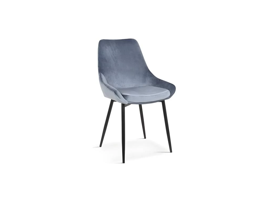 Chaise MICRA Velours Bleu, Dimensions: H86 X L49 X P61 Cm, Idéal Pour Un Salon De Prestige 3 Chaise MICRA Velours Bleu, Dimensions: H86 X L49 X P61 Cm, Idéal Pour Un Salon De Prestige