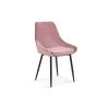 Chaise MICRA Velours Rose, Dimensions: H86 X L49 X P61 Cm, Idéal Pour Un Salon De Prestige
