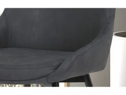 Chaise MICRA PU Gris Foncé, Dimensions: H86 X L49 X P61 Cm, Idéal Pour Un Salon De Prestige -Magasin de meubles de restaurant chaise 22804221