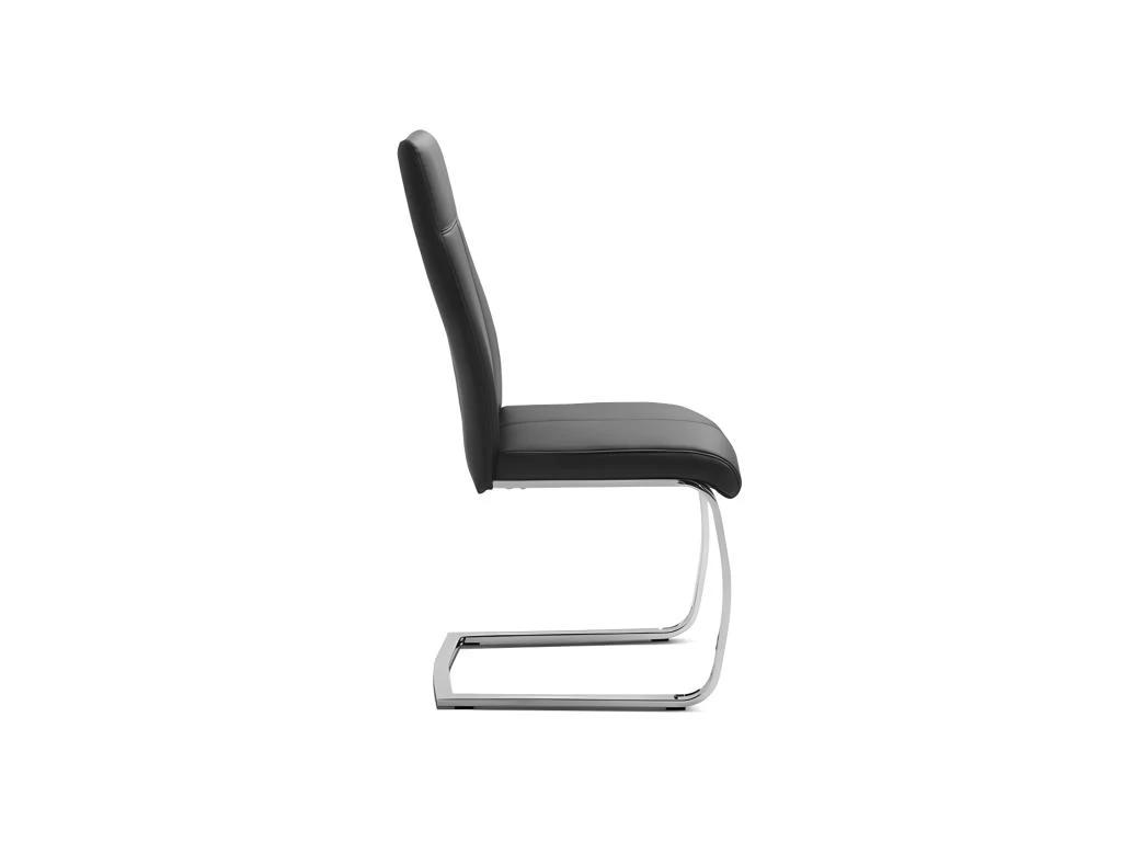 Chaise ALI PU Noir, Dimensions: H101 X L42 X P61 Cm, Idéal Pour Une Salle A Manger Unique 7 Chaise ALI PU Noir, Dimensions: H101 X L42 X P61 Cm, Idéal Pour Une Salle A Manger Unique – Image 5