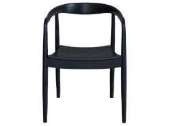 Chaise Lombok En Bois De Teck Noir -Magasin de meubles de restaurant chaise 22810353