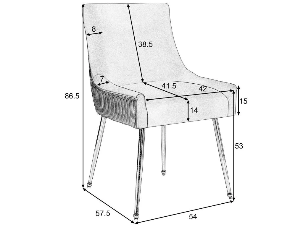 Lot De 6 Chaises De Salle à Manger Avec Pieds Plaqués - Doré & Gris 12 Lot De 6 Chaises De Salle à Manger Avec Pieds Plaqués - Doré & Gris – Image 10