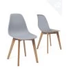 Lot De 2 Chaises Cuisine Style Scandinave NAO (gris) -Magasin de meubles de restaurant chaise 23016165