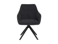 Chaise MUSE - Avec Accoudoirs - Tissu - Anthracite -Magasin de meubles de restaurant chaise 23022165