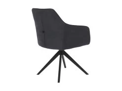 Lot De 2 Chaises MUSE - Avec Accoudoirs - Tissu - Anthracite -Magasin de meubles de restaurant chaise 23023739