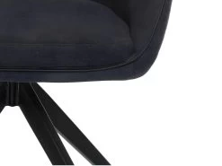 Lot De 2 Chaises MUSE - Avec Accoudoirs - Tissu - Anthracite -Magasin de meubles de restaurant chaise 23023743