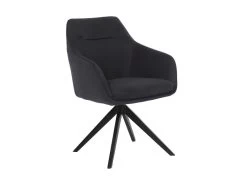 Lot De 2 Chaises MUSE - Avec Accoudoirs - Tissu - Anthracite -Magasin de meubles de restaurant chaise 23023745