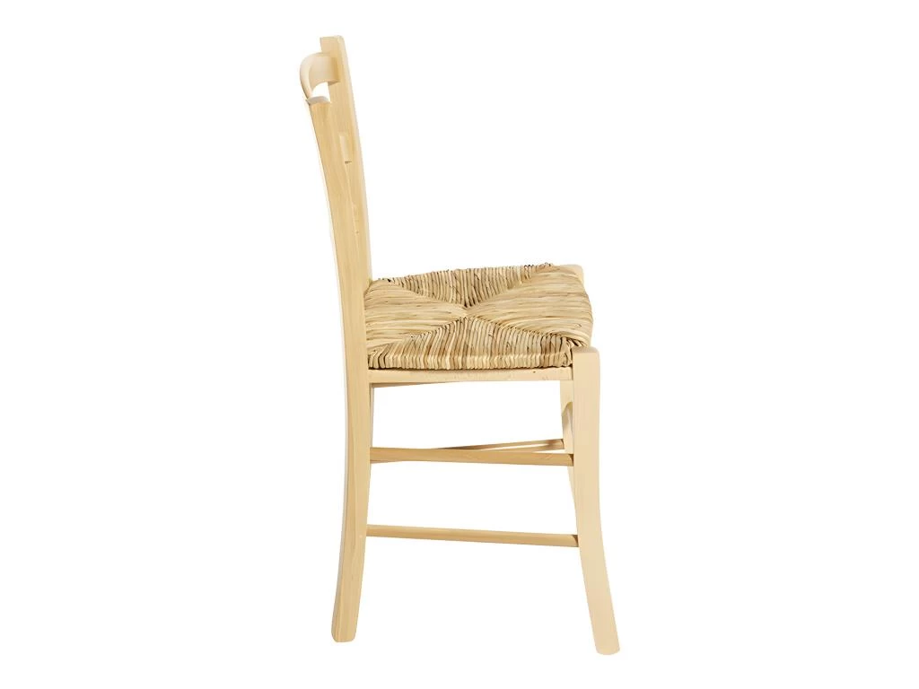 Lot De 6 Chaises PAYSANNE - Hêtre Massif Teinté Naturel, Paille De Riz 4 Lot De 6 Chaises PAYSANNE - Hêtre Massif Teinté Naturel, Paille De Riz – Image 2