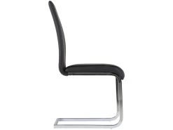 Lot De 4 Chaises LIRICA - Simili Noir -Magasin de meubles de restaurant chaise 261847