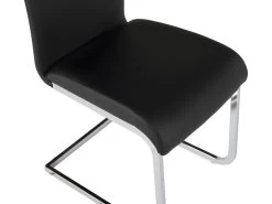 Lot De 4 Chaises LIRICA - Simili Noir -Magasin de meubles de restaurant chaise 261851