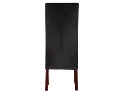 Lot De 2 Chaises ROVIGO - Simili Marron Brillant - Pieds Bois Foncé -Magasin de meubles de restaurant chaise 268713