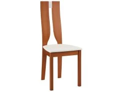 Lot De 4 Chaises SILVIA - Hêtre Massif - Merisier & Blanc -Magasin de meubles de restaurant chaise 272643