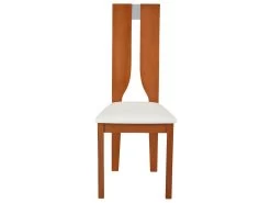 Lot De 4 Chaises SILVIA - Hêtre Massif - Merisier & Blanc -Magasin de meubles de restaurant chaise 272645