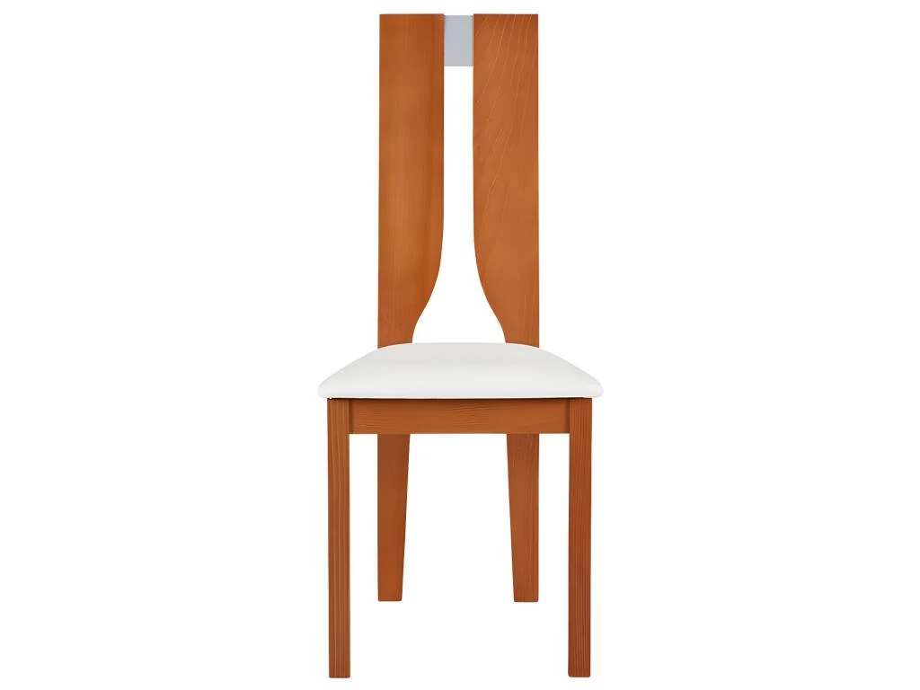 Lot De 6 Chaises SILVIA - Hêtre Massif - Merisier & Blanc 10 Lot De 6 Chaises SILVIA - Hêtre Massif - Merisier & Blanc – Image 8