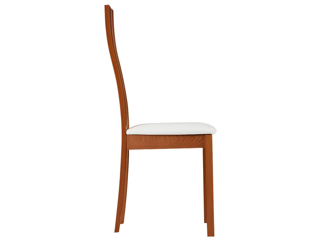 Lot De 6 Chaises SILVIA - Hêtre Massif - Merisier & Blanc 4 Lot De 6 Chaises SILVIA - Hêtre Massif - Merisier & Blanc – Image 2