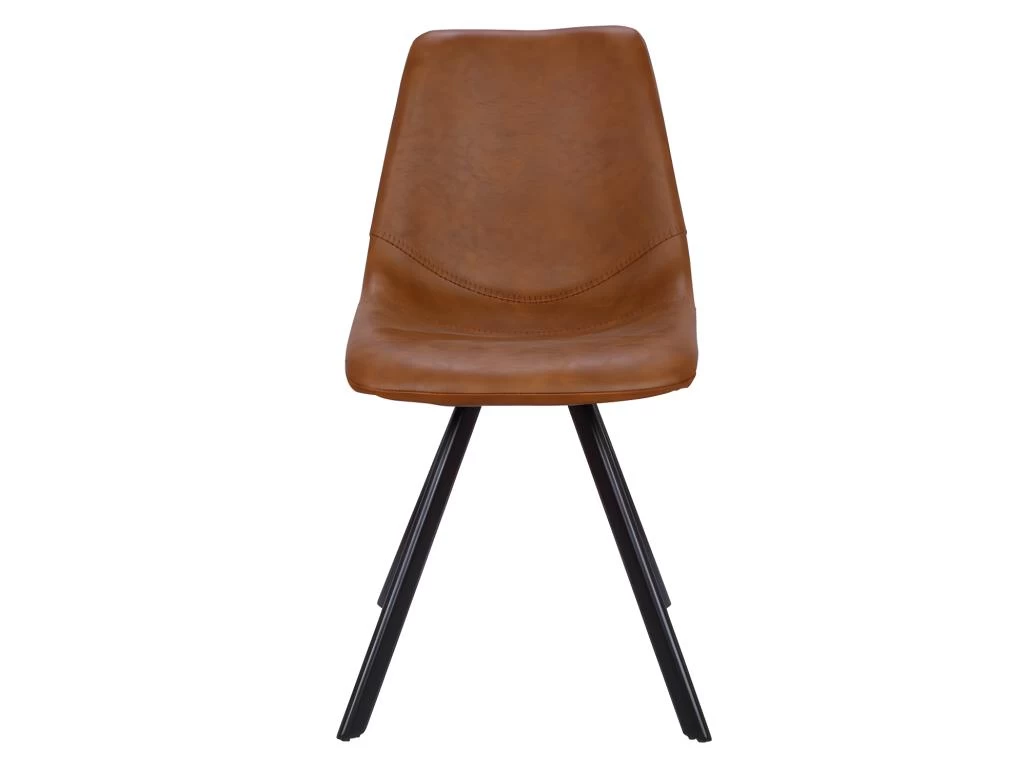 Lot De 6 Chaises LUBINE - Simili - Caramel 5 Lot De 6 Chaises LUBINE - Simili - Caramel – Image 3