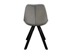 Lot De 6 Chaises Scandinaves ANEYA - Velours & Pieds Hévéa - Gris -Magasin de meubles de restaurant chaise 310565