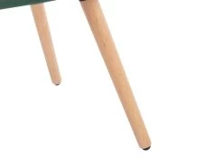 Chaise Avec Accoudoirs - Velours Et Métal Effet Bois - Vert Foncé - ELEANA -Magasin de meubles de restaurant chaise 3299247