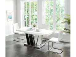 Lot De 2 Chaises WESTON - Simili - Blanc -Magasin de meubles de restaurant chaise 338305