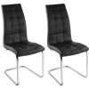 Lot De 2 Chaises NADYA - Simili - Noir -Magasin de meubles de restaurant chaise 355375