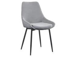 Lot De 2 Chaises MASURIE - Tissu - Gris -Magasin de meubles de restaurant chaise 385933