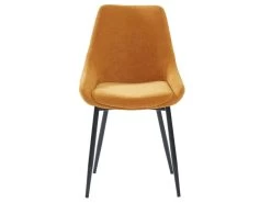 Lot De 2 Chaises MASURIE - Tissu - Jaune -Magasin de meubles de restaurant chaise 387331