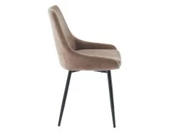 Lot De 2 Chaises MASURIE - Tissu - Taupe -Magasin de meubles de restaurant chaise 387341