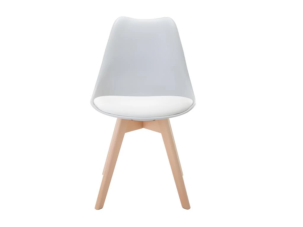 Lot De 6 Chaises JODY - Polypropylène Et Hêtre - Gris Clair 9 Lot De 6 Chaises JODY - Polypropylène Et Hêtre - Gris Clair – Image 7