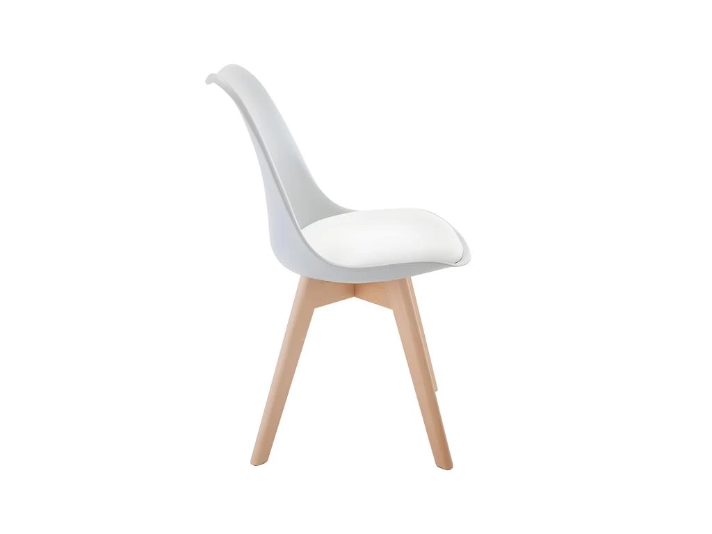 Lot De 6 Chaises JODY - Polypropylène Et Hêtre - Gris Clair 7 Lot De 6 Chaises JODY - Polypropylène Et Hêtre - Gris Clair – Image 5