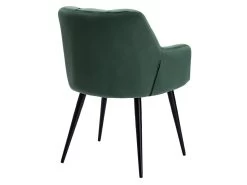 Lot De 2 Chaises Avec Accoudoirs - Velours Et Métal - Vert - PEGA De Pascal MORABITO -Magasin de meubles de restaurant chaise 422041