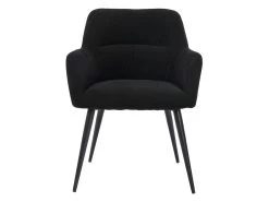 Lot De 2 Chaises - Avec Accoudoirs - Tissu Et Métal - Noir - HEKA 14 Lot De 2 Chaises - Avec Accoudoirs - Tissu Et Métal - Noir - HEKA -Magasin de meubles de restaurant chaise 431255
