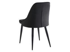 Lot De 2 Chaises - Velours Et Métal - Noir - EZRA 13 Lot De 2 Chaises - Velours Et Métal - Noir - EZRA -Magasin de meubles de restaurant chaise 439849