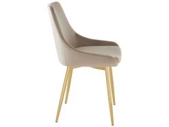 Lot De 2 Chaises MASURIE - Velours Et Métal Doré - Taupe 14 Lot De 2 Chaises MASURIE - Velours Et Métal Doré - Taupe -Magasin de meubles de restaurant chaise 447161