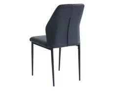 Lot De 2 Chaises KIERA - Simili Et Métal - Noir -Magasin de meubles de restaurant chaise 448881