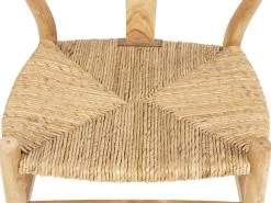 Lot De 6 Chaises En Teck Et Paille - Coloris : Naturel - POGIANA -Magasin de meubles de restaurant chaise 5565959