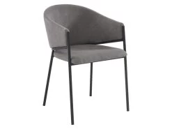 Lot De 2 Chaises Avec Accoudoirs En Tissu Et Métal - Gris - ORDIDA De Pascal MORABITO 11 Lot De 2 Chaises Avec Accoudoirs En Tissu Et Métal - Gris - ORDIDA De Pascal MORABITO -Magasin de meubles de restaurant chaise 6945227