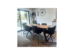 Lot De 2 Chaises MUSE - Avec Accoudoirs - Tissu - Anthracite -Magasin de meubles de restaurant chaise 715467