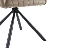 Lot De 6 Chaises Avec Accoudoirs En Velours Et Métal - Beige - IZIALI De Pascal MORABITO 17 Lot De 6 Chaises Avec Accoudoirs En Velours Et Métal - Beige - IZIALI De Pascal MORABITO -Magasin de meubles de restaurant chaise 7729577