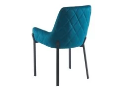 Lot De 2 Chaises Avec Accoudoirs En Velours Et Métal - Bleu - CAROLONA De Pascal MORABITO -Magasin de meubles de restaurant chaise 8741607