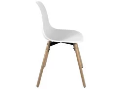 KAYELLES Lot De 4 Chaises Scandinaves De Cuisine Pieds Bois OVA (Blanc) 9 KAYELLES Lot De 4 Chaises Scandinaves De Cuisine Pieds Bois OVA (Blanc) -Magasin de meubles de restaurant chaise 8935651