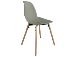 KAYELLES Lot De 4 Chaises Scandinaves De Cuisine Pieds Bois OVA (Gris) 10 KAYELLES Lot De 4 Chaises Scandinaves De Cuisine Pieds Bois OVA (Gris) -Magasin de meubles de restaurant chaise 8936021