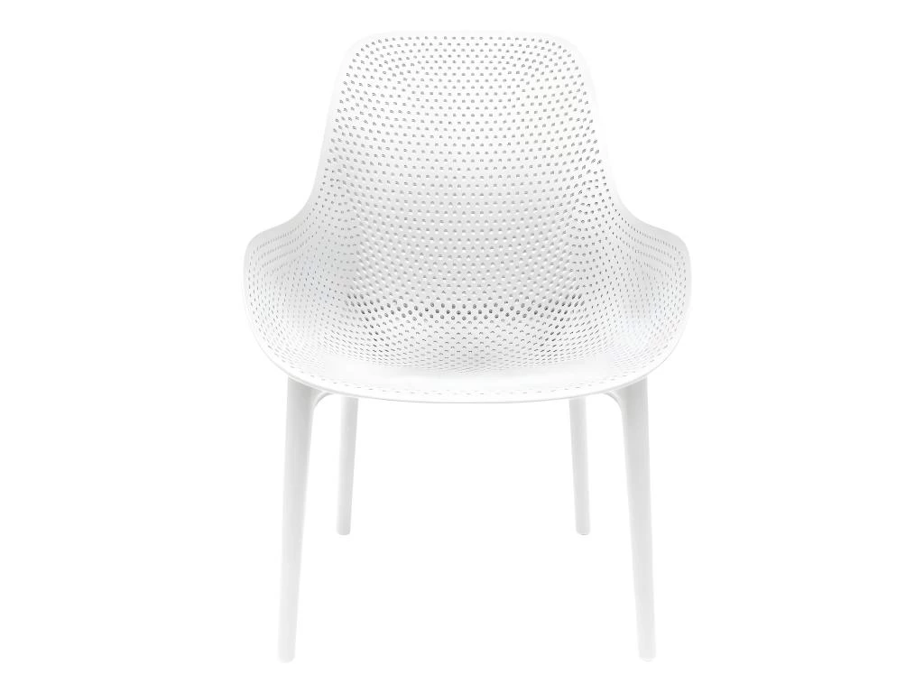 MONICA - Lot De 4 Fauteuils Coque Plastique Blanche 5 MONICA - Lot De 4 Fauteuils Coque Plastique Blanche – Image 3