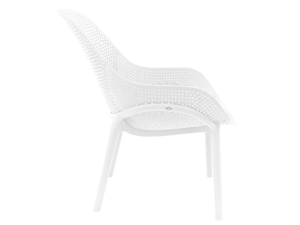MONICA - Lot De 4 Fauteuils Coque Plastique Blanche 7 MONICA - Lot De 4 Fauteuils Coque Plastique Blanche – Image 5