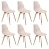 MELYA - Lot De 6 Chaises Scandinaves Roses 2 MELYA - Lot De 6 Chaises Scandinaves Roses -Magasin de meubles de restaurant chaise 8936615