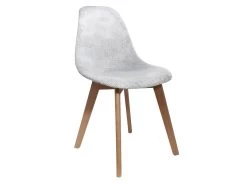 STYGN - Lot De 6 Chaises Avec Maille Grise -Magasin de meubles de restaurant chaise 8936683