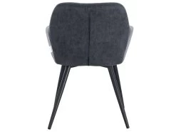 Chaise De Salle à Manger En Lin Gris Foncé 19_0000414 -Magasin de meubles de restaurant chaise 8937405